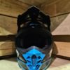 Casco moto UFO Intrepid Negro Azul (2)